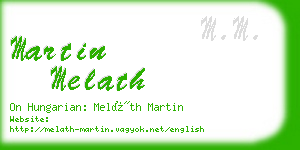 martin melath business card